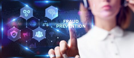 A person points at "Fraud Prevention".